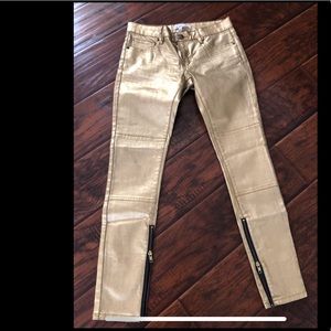 Bcbg gold skinny pants size26